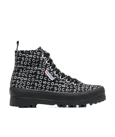 Superga X 10 Corso Como Canvas Sneakers In Black