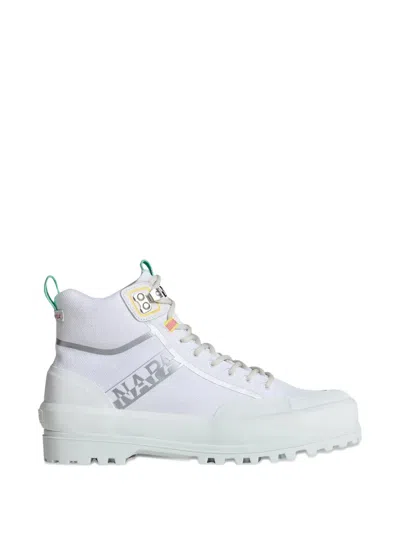 Superga X Napapijri High-top Sneakers In White