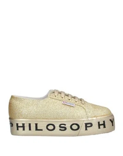 Superga X Philosophy Di Lorenzo Serafini Sneakers In Gold