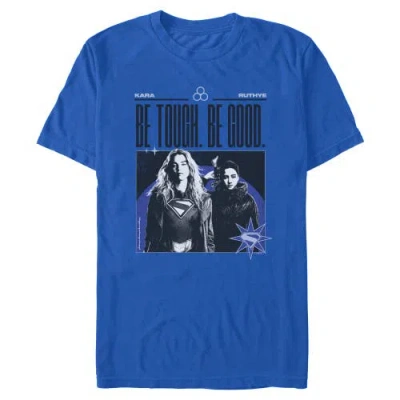 Supergirl Be Tough Be Good  Graphic T-shirt In Blue