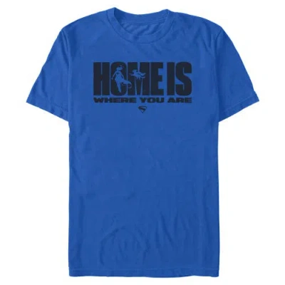 Supergirl Home Is Where You Are  Graphic T-shirt In Blue