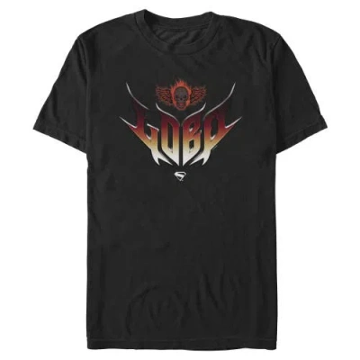 Supergirl Lobo Skull Logo  Graphic T-shirt In Black