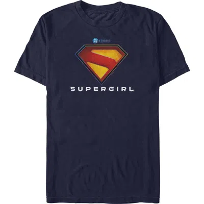 Supergirl New Official Logo  Graphic T-shirt In Blue