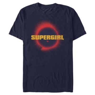 Supergirl Official Sun Logo  Graphic T-shirt In Blue