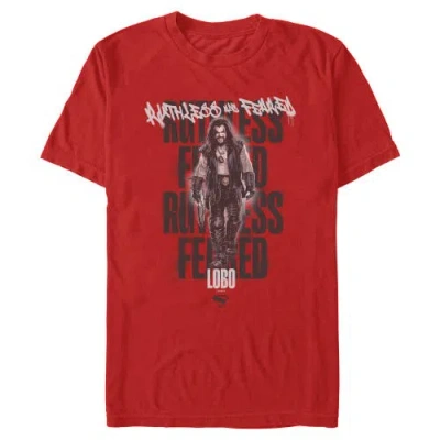 Supergirl Ruthless And Feared Lobo  Graphic T-shirt In Red