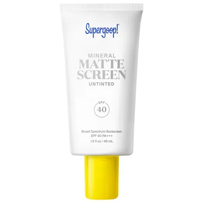 Supergoop ! 100% Mineral Mattescreen Sunscreen Spf 40 1.5/45
