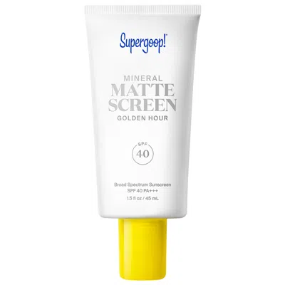 Supergoop ! 100% Mineral Mattescreen Sunscreen Spf 40 Golden Hour 1.5 Oz/45 ml