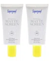 Supergoop 1.5oz Mineral Matte Screen Spf 40 - Pack Of 2