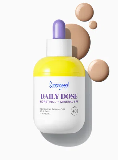 Supergoop Daily Dose Bioretinol + Mineral Spf 40 - ($48 Value) Sunscreen 1.0 Fl. Oz. ! In White