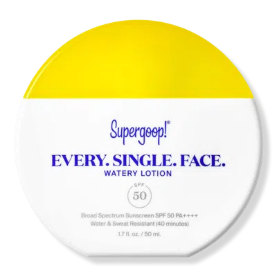 Supergoop Every. Single. Face. Watery Lotion Spf 50 Sunscreen