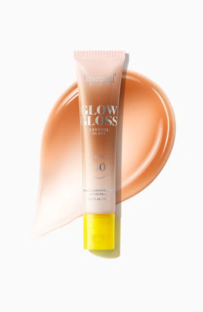 Supergoop Glow Gloss Spf 40 Lip Balm Sunscreen Caramel Glaze !
