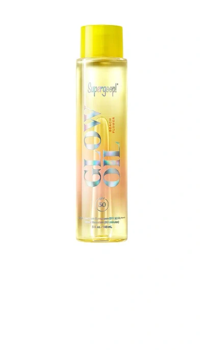 Supergoop ! Glow Oil Spf 50 Body Oil With Gardenia & Wild Orchid 5 Oz/150 ml In Transparent