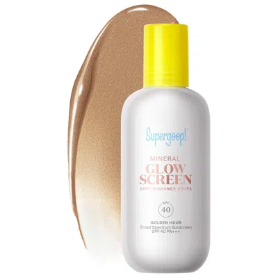 Supergoop ! Glowscreen Soft-radiance Drops Mineral Spf 40 Golden Hour 1.7 oz / 50 ml