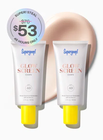Supergoop Glowscreen Spf 40 - 2 Pack Dawn ! In Transparent