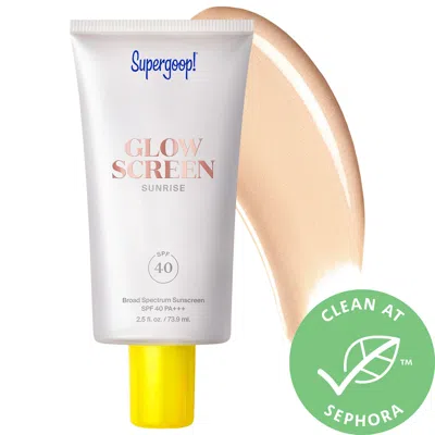 Supergoop ! Glowscreen Spf 40 Sunscreen With Hyaluronic Acid + Niacinamide 2.5 oz Sunrise / 73.9 ml