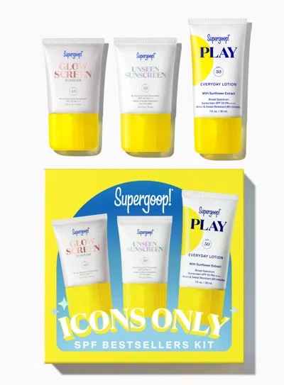 Supergoop Icons Only Spf Bestsellers Kit Sunscreen !
