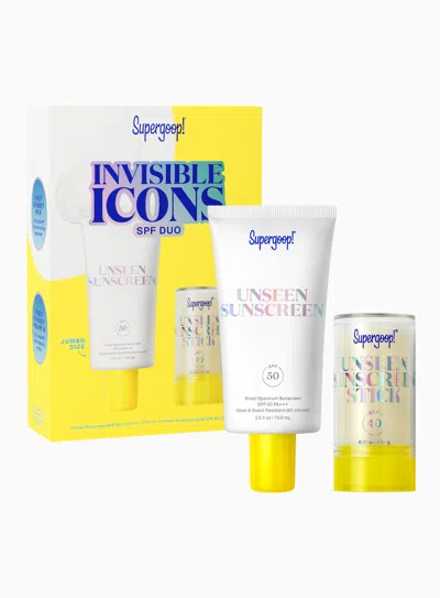 Supergoop Invisible Spf Duo Kits Sunscreen Jumbo !