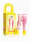 Supergoop ! Lip Service Glossy Balm Spf 40 Duo In Transparent