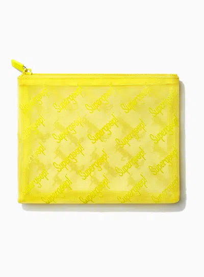 Supergoop Mesh Zip Pouch Bag Sunscreen !
