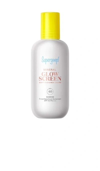 Supergoop Glowscreen Soft-radiance Drops Mineral Spf 40 Golden Hour / 1.7 Fl. Oz. !