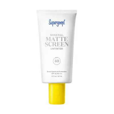 Supergoop Mineral Matte Screen Spf 40 In White