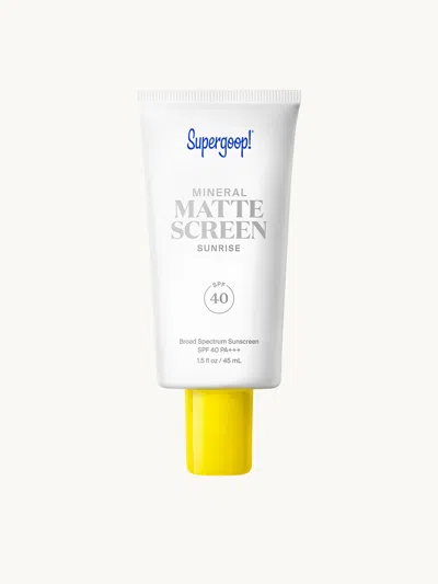 Supergoop Mineral Mattescreen Spf 40 Golden Hour In Transparent