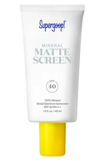 Supergoop !® Mineral Mattescreen Spf 40 Pa+++ Sunscreen In No Color