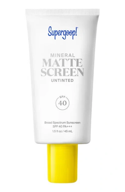 Supergoop Mineral Mattescreen Spf40 1.5oz In White