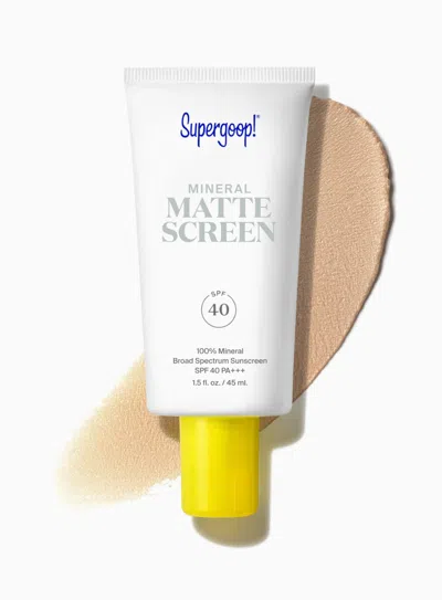 Supergoop Mineral Mattescreen Spf 40 Sunset / 1.5 Fl. Oz. !