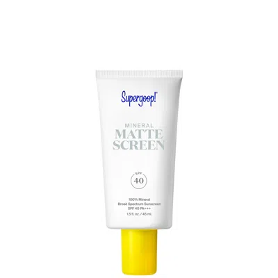 Supergoop Mineral Mattescreen Mineral Sunscreen Spf 30