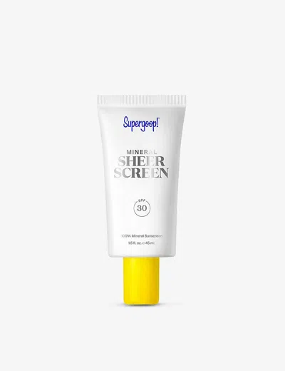 SUPERGOOP MINERAL SHEERSCREEN SPF 30 SUNCREAM 45ML,57638165
