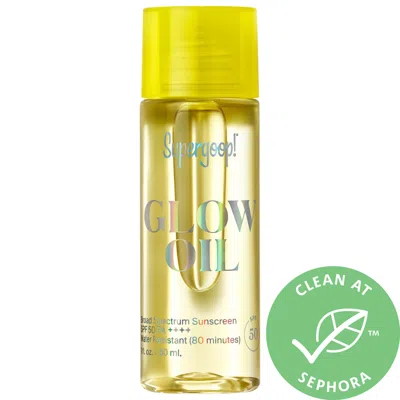 Supergoop ! Mini Glow Oil Spf 50 Dry Body Oil Sunscreen 1 oz / 30 ml In White