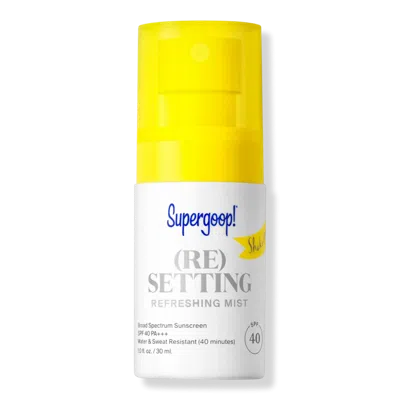 Supergoop Mini (re)setting Refreshing Mist Spf 40 Sunscreen