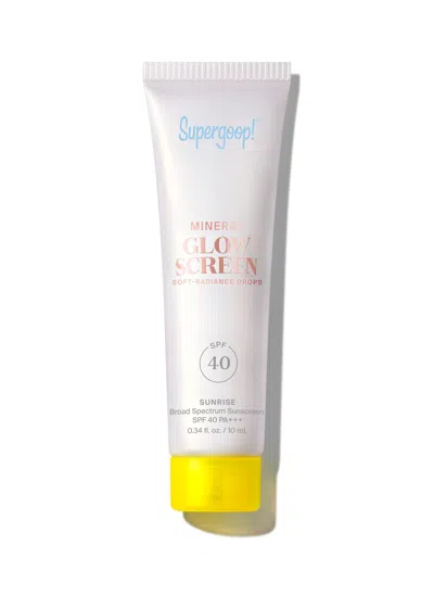 Supergoop Mini Tube Glowscreen Soft-radiance Drops Mineral Spf 40 Sunrise 10ml 10 ml !