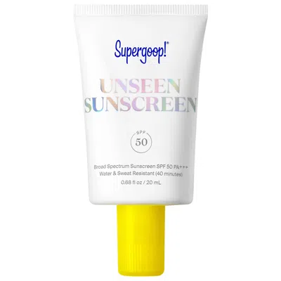 Supergoop ! Mini Unseen Sunscreen Spf 50 Invisible Sun Protection For Face 0.67 oz / 20 ml