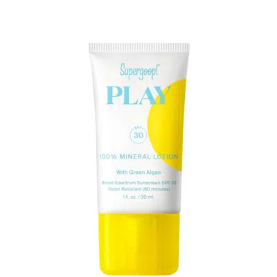 Supergoop Play 100% Mineral Lotion Spf30 With Green Algae 1 Fl. oz