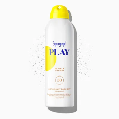 Supergoop Play Antioxidant Body Mist Spf 50 With Vitamin C Sunscreen Vanilla Orchid / 6 Fl. Oz. !