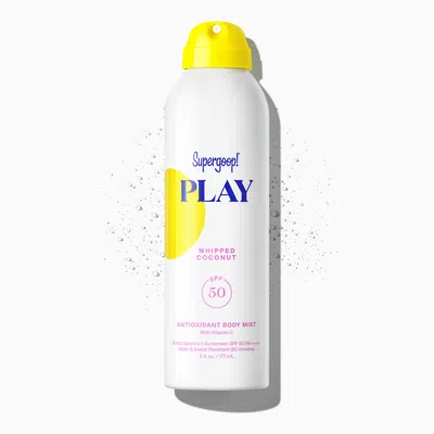 Supergoop Play Antioxidant Body Mist Spf 50 With Vitamin C Sunscreen Whipped Coconut / 6 Fl. Oz. !