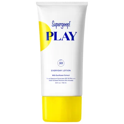 Supergoop Play Everyday Lotion Spf 30 Sunscreen With Sunflower Extract In White