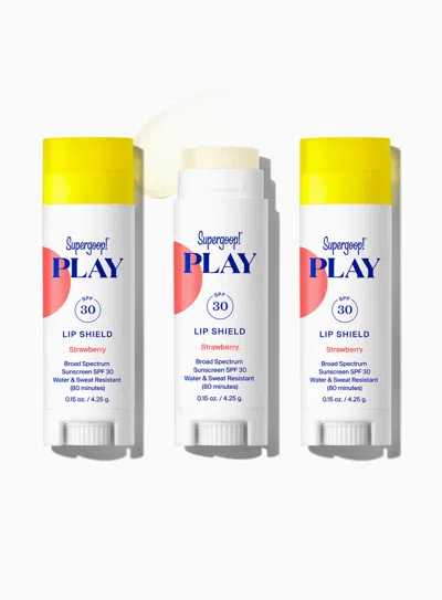 Supergoop Play Lip Shield Spf 30 Strawberry Sunscreen ! In Multi