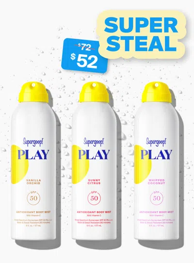 Supergoop Play Mist Spf 50 Trio Sunscreen !
