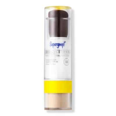 Supergoop (re)setting 100% Mineral Powder Sunscreen Spf 35 - Translucent In Transparent