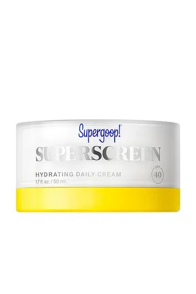 Supergoop ! Superscreen Rich Hydrating Cream Spf 40 Moisturizer Face Sunscreen 1.7 oz / 50 ml In Transparent