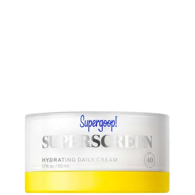 Supergoop Superscreen Hydrating Daily Cream Spf 40 50ml In White