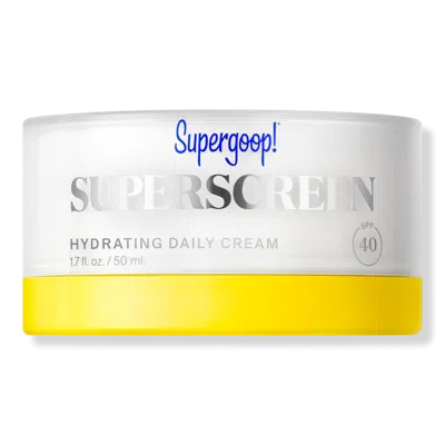 Supergoop Superscreen Rich Hydrating Daily Cream Moisturizer Spf 40