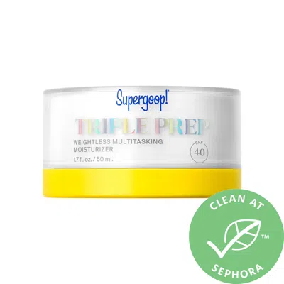 SUPERGOOP ! TRIPLE PREP WEIGHTLESS MULTITASKING MOISTURIZER SPF 40 FACE SUNSCREEN 1.7 OZ / 50 ML