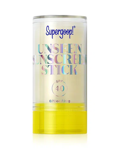 Supergoop ! Unseen Sunscreen Stick Spf 40 Invisible Sun Protection 0.7 Oz. In Transparent