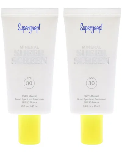 Supergoop Women's 1.5oz Mineral Matte Screen Spf 30 Pack Of 2