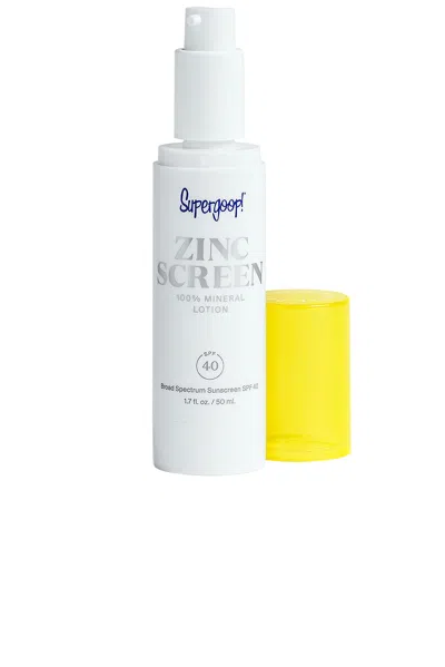 Supergoop ! 100% Mineral Zincscreen Lotion Face Sunscreen Spf 40 1.7 oz/ 50 ml In N,a