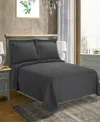 Superior 100% Cotton Diamond Solitaire All-season 2-piece Coverlet Set, Twin In Charcoal